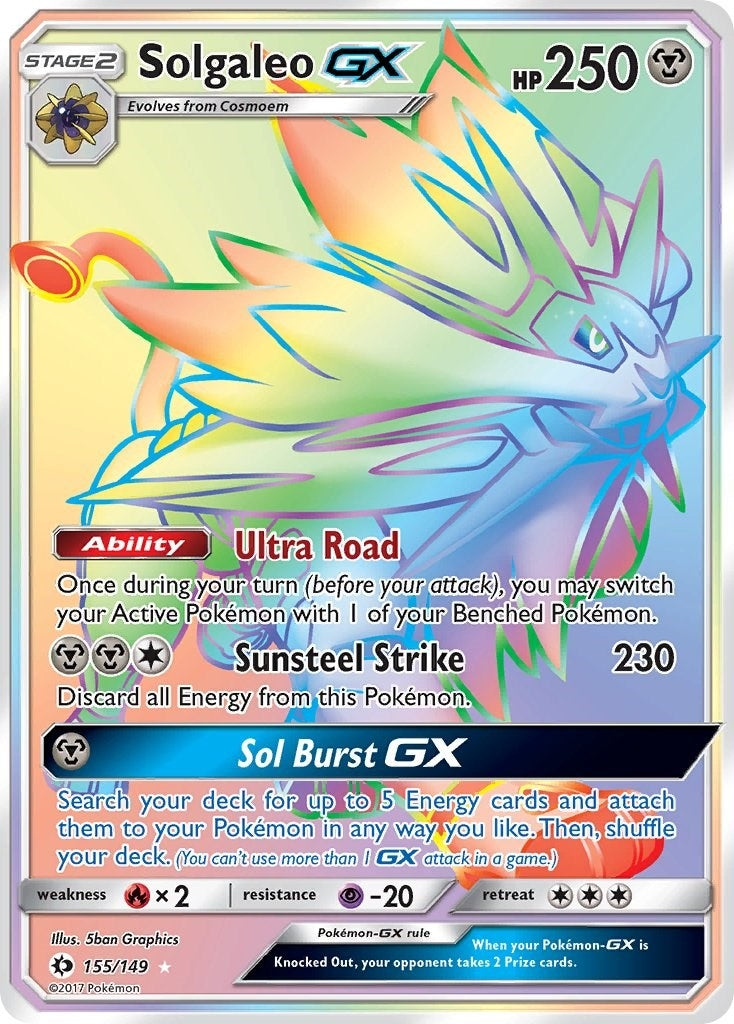 Image for Solgaleo GX (Secret) - Pokemon