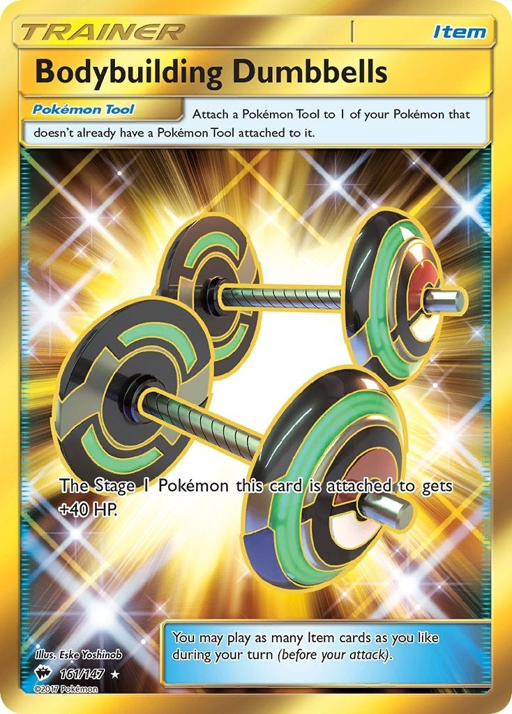 Image for Bodybuilding Dumbbells (Secret) - Pokemon
