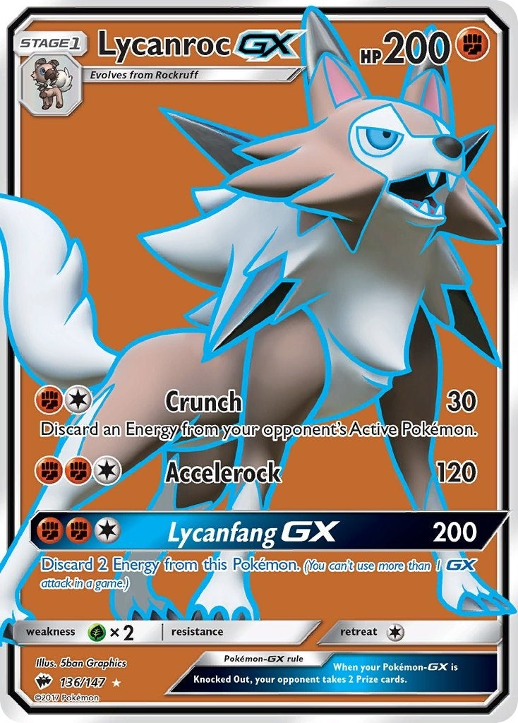 Image for Lycanroc GX (Full Art) - Pokemon