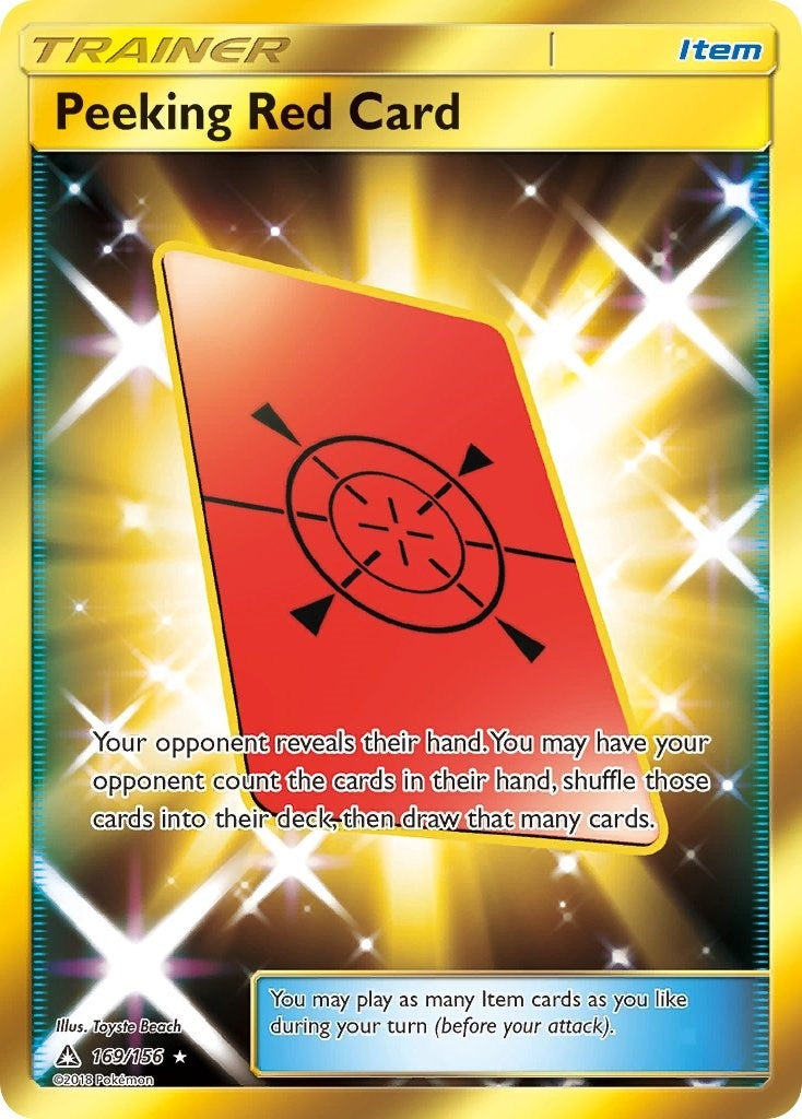 Image for Peeking Red Card (Secret Rare) - Pokemon