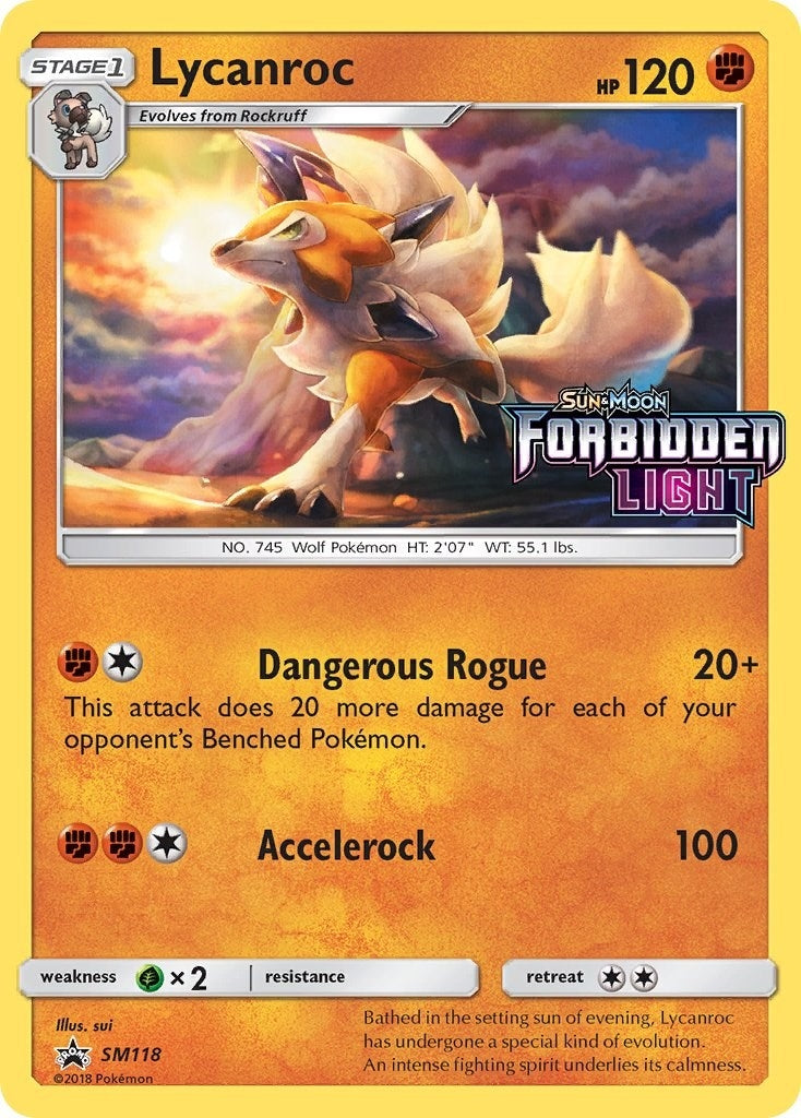Image for Lycanroc - SM118 (Prerelease) - Pokemon