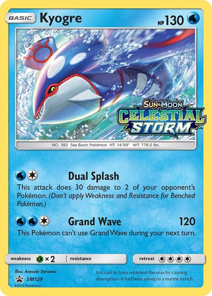 Image for Kyogre - SM129 (Prerelease) - Pokemon