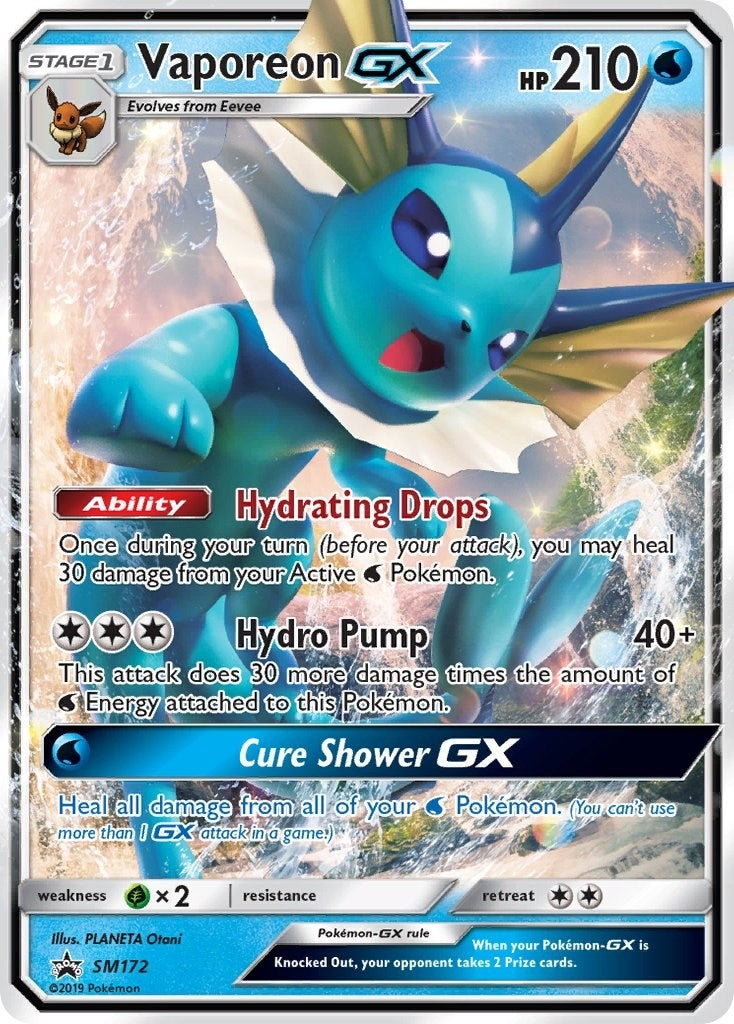 Image for Vaporeon GX - SM172 - Pokemon