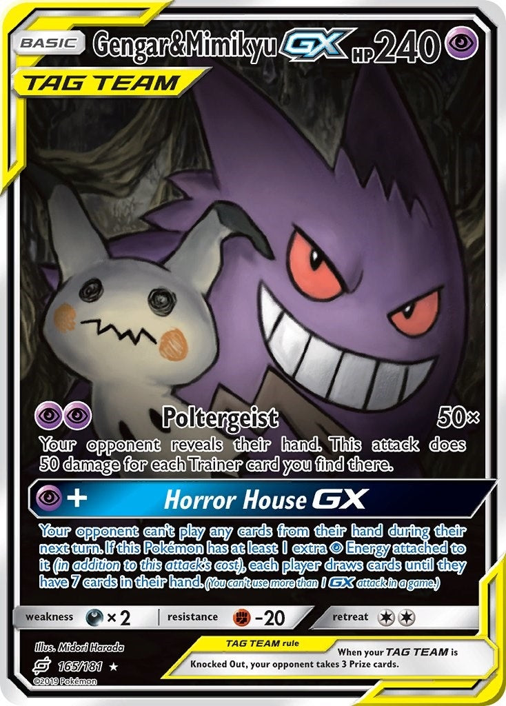 Image for Gengar & Mimikyu GX (Alternate Full Art) - Pokemon