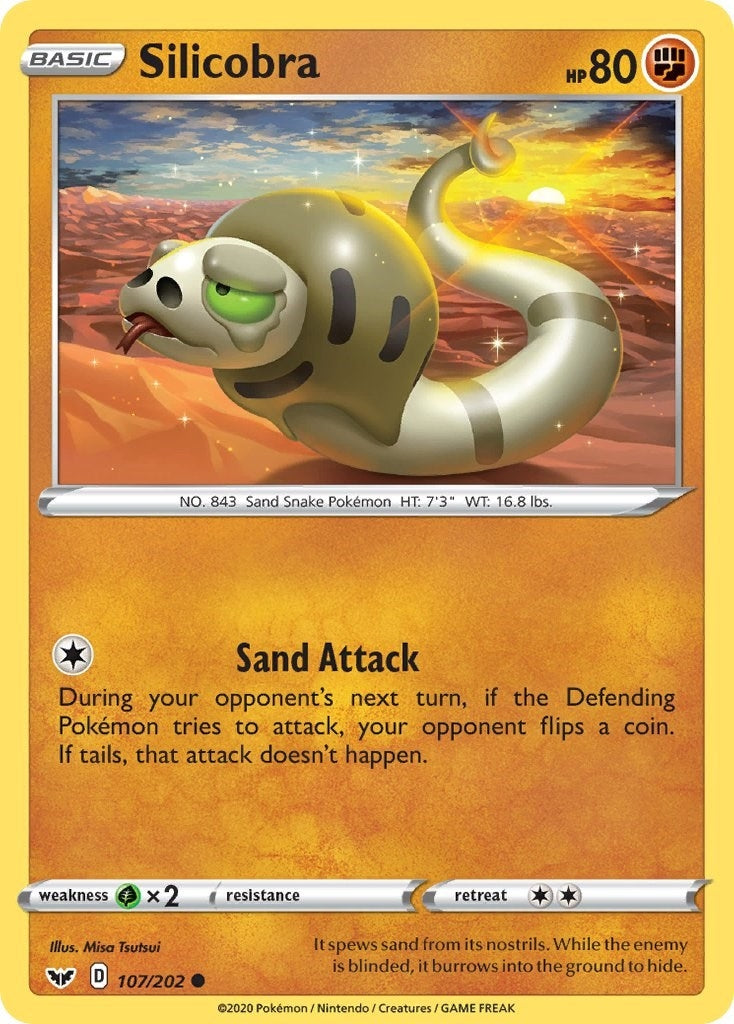 Image for Silicobra (107) - Pokemon