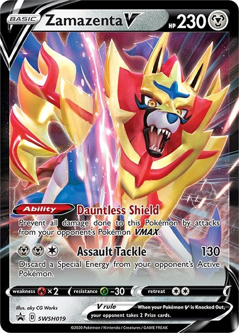 Image for Zamazenta V - SWSH019 - Pokemon