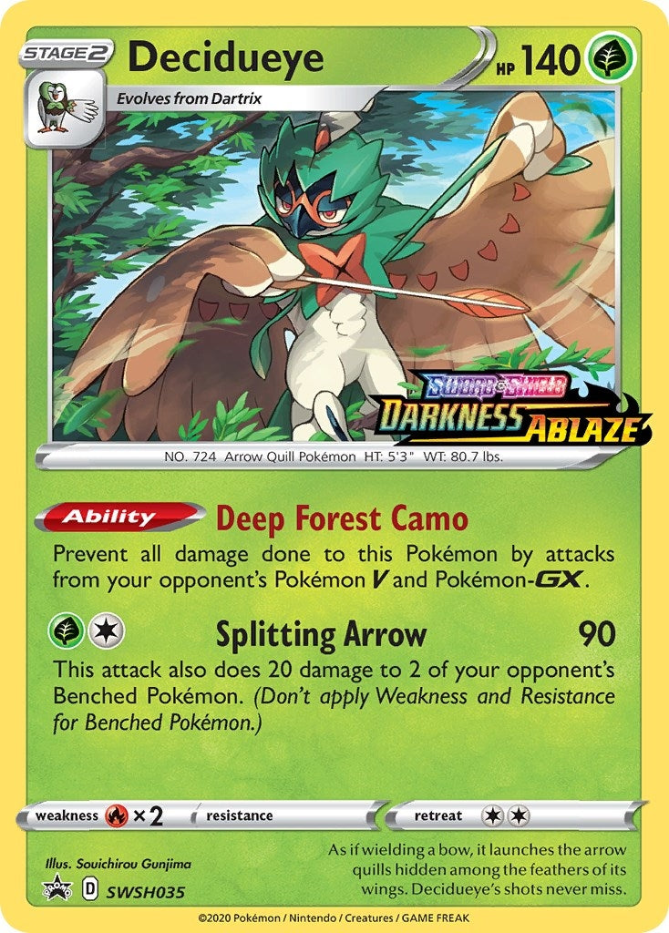 Image for Decidueye - SWSH035 (Prerelease) - Pokemon