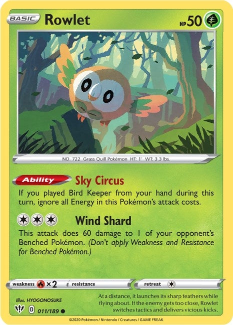 Image for Rowlet - Pokemon