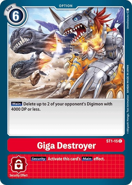 Image for Giga Destroyer - Digimon Card Game