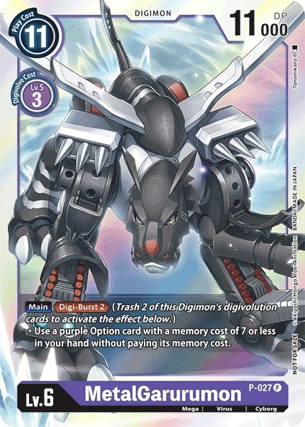 Image for MetalGarurumon - P-027 - Digimon Card Game