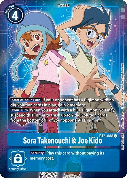Image for Sora Takenouchi & Joe Kido (Box Topper) - Digimon Card Game