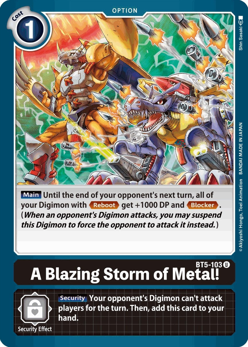 Image for A Blazing Storm of Metal! - Digimon Card Game