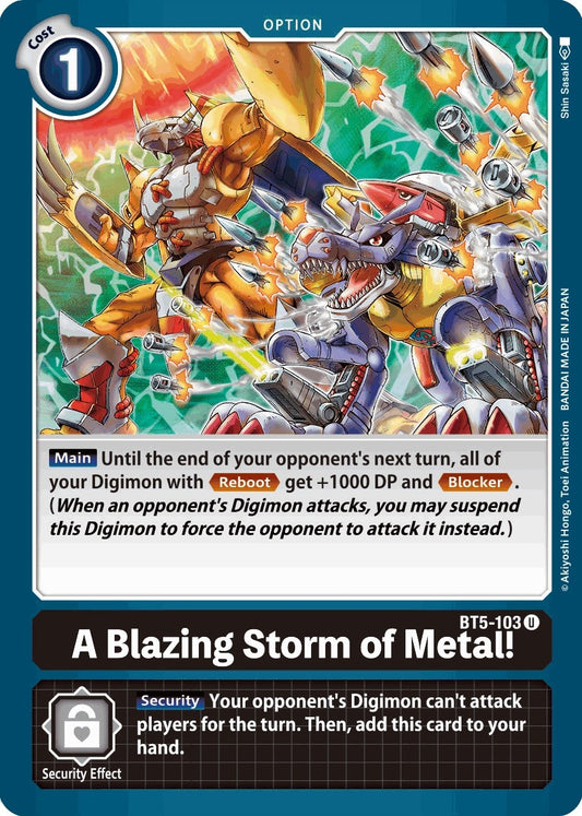 Image for A Blazing Storm of Metal! - Digimon Card Game