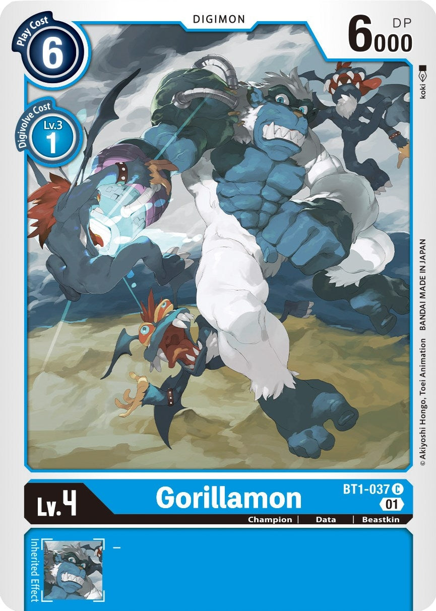 Image for Gorillamon - BT1-037 (Alternate Art) - Digimon Card Game