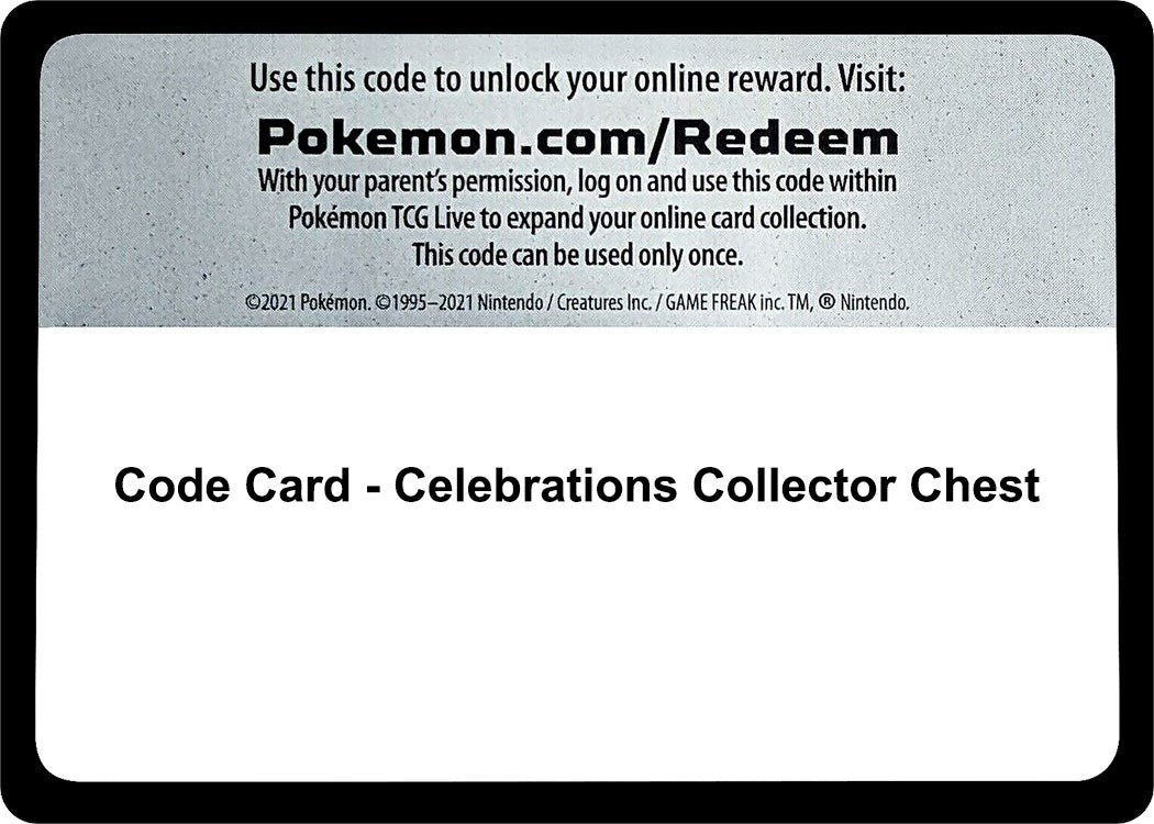 Image for Code Card - Celebrations Collector Chest - Pokemon