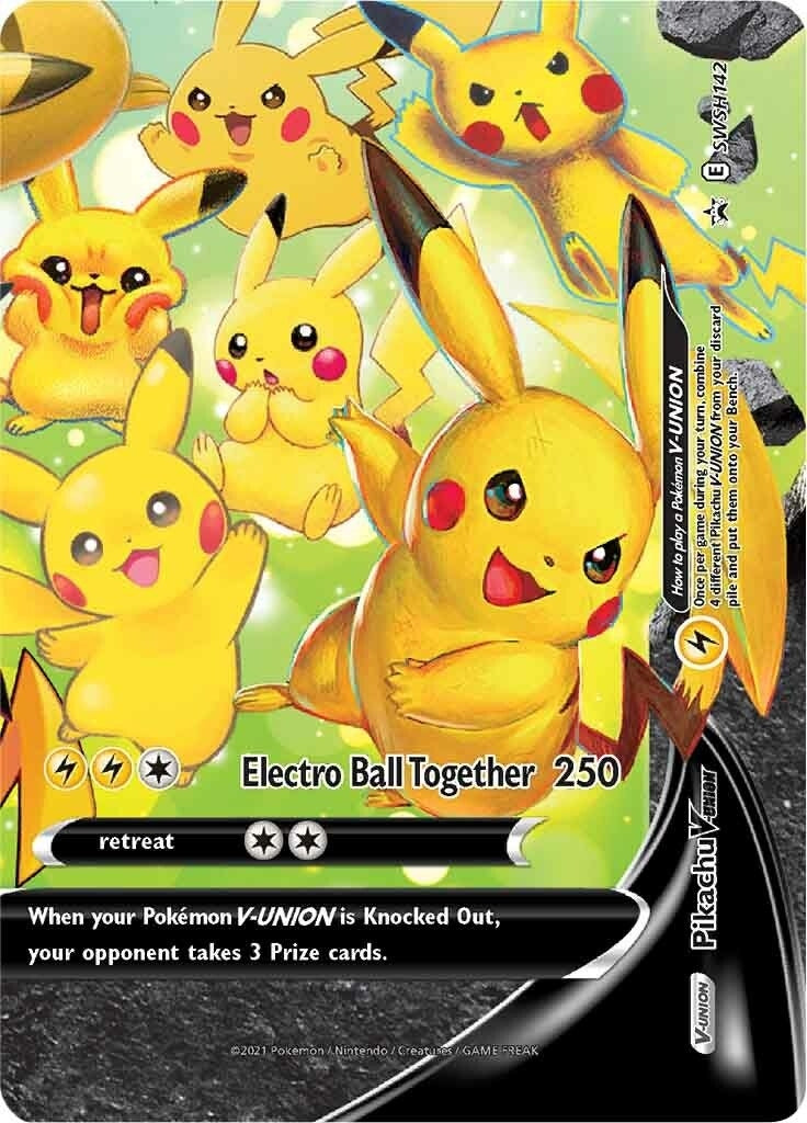 Image for Pikachu V-Union - SWSH142 - Pokemon