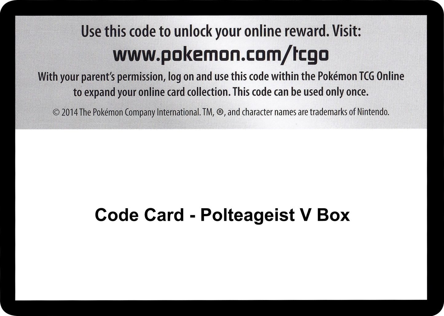 Image for Code Card - Polteageist V Box - Pokemon