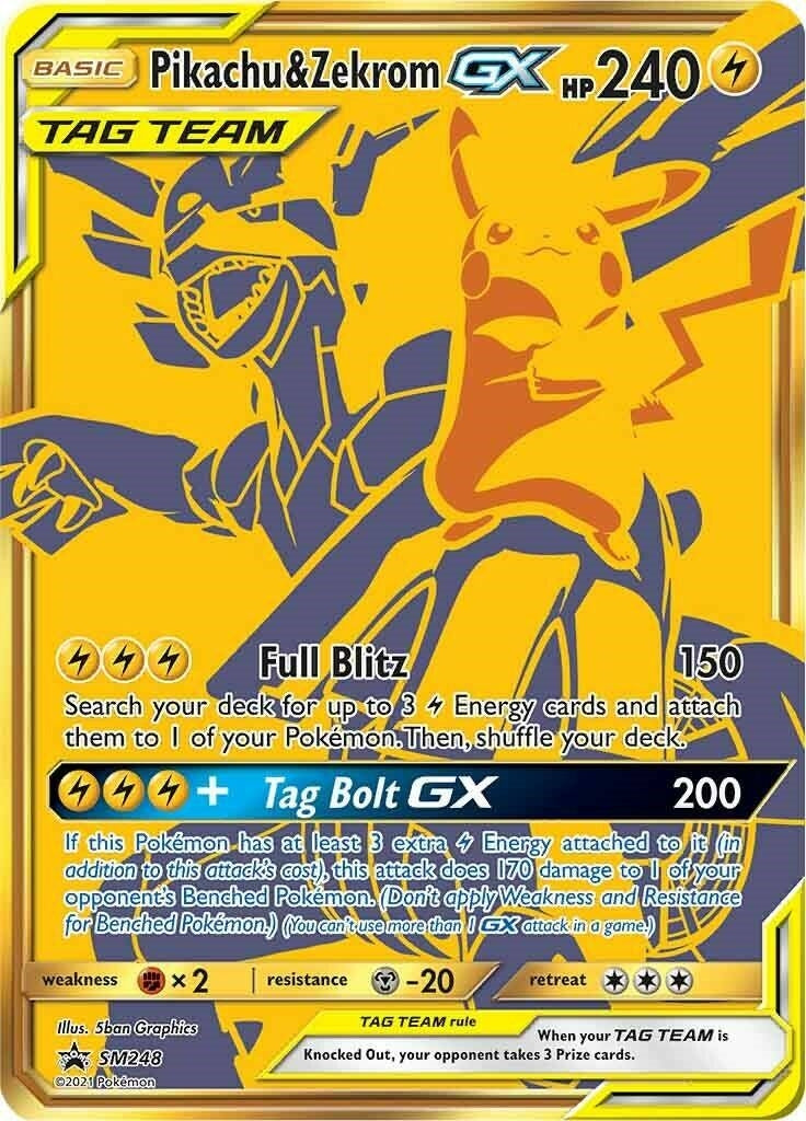 Image for Pikachu & Zekrom GX - SM248 - Pokemon