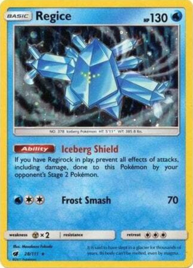 Image for Regice - 28/111 (Cosmos Holo) - Pokemon