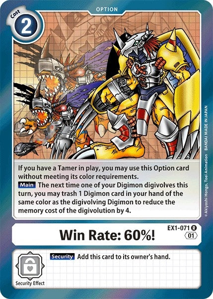 Image for Win Rate: 60%! - Digimon Card Game