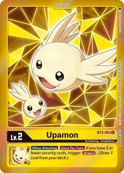 Image for Upamon - BT3-003 (Event Pack 2) - Digimon Card Game
