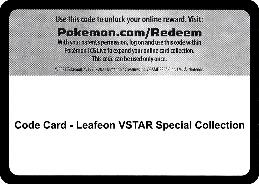 Image for Code Card - Leafeon VSTAR Special Collection - Pokemon