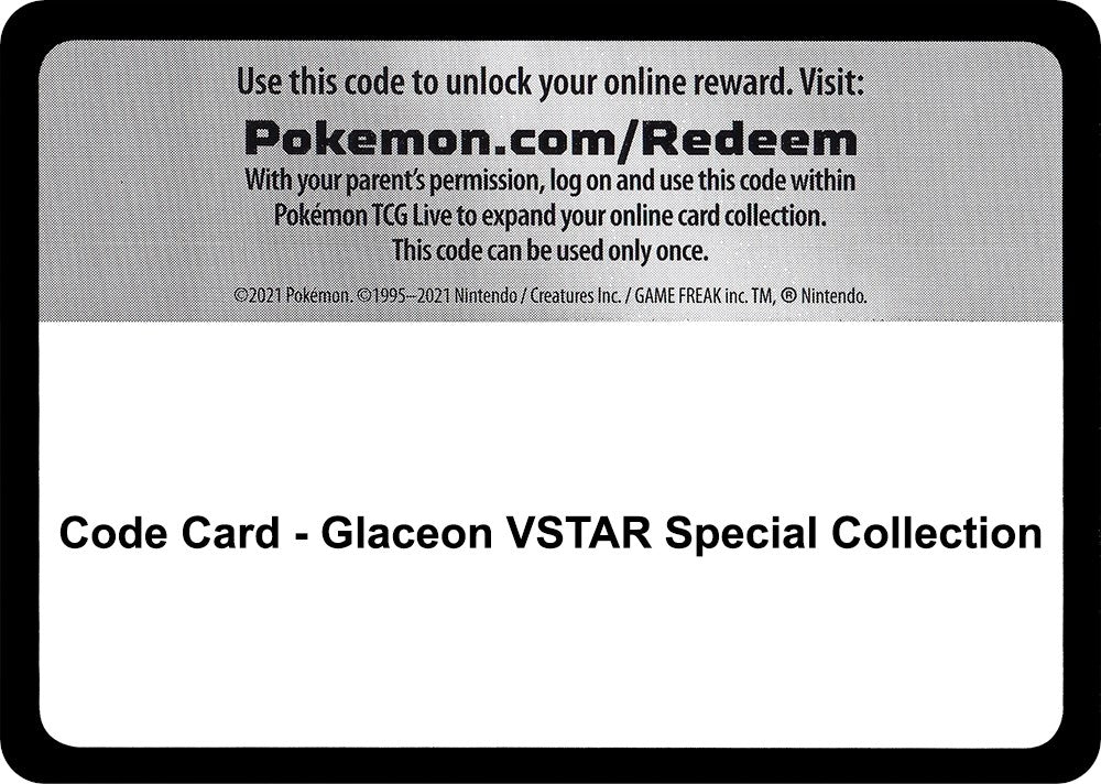 Image for Code Card - Glaceon VSTAR Special Collection - Pokemon