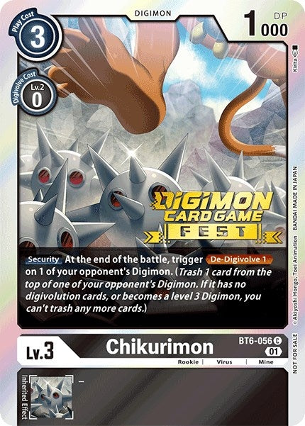 Image for Chikurimon (Digimon Card Game Fest 2022) - Digimon Card Game