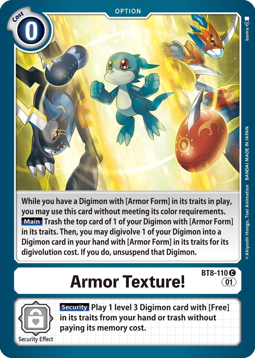 Image for Armor Texture! - Digimon Card Game
