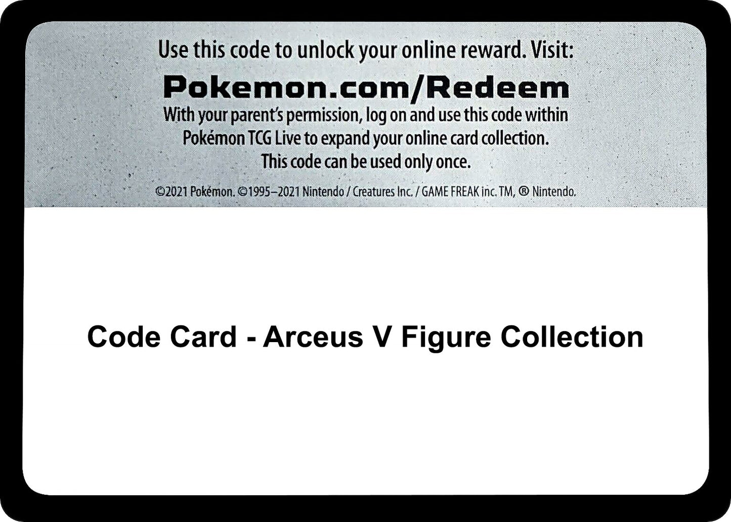 Image for Code Card - Arceus V Figure Collection - Pokemon