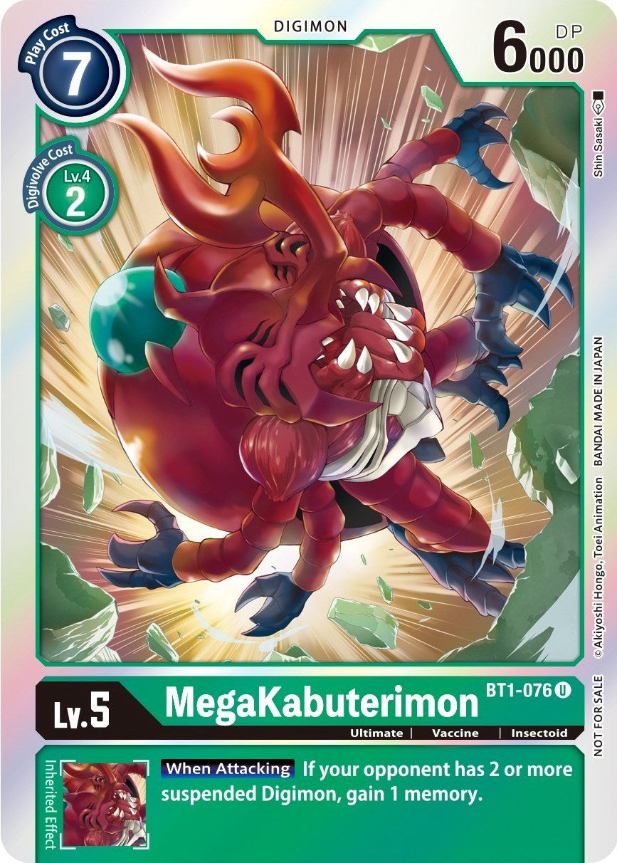 Image for MegaKabuterimon (Official Tournament Pack Vol. 6) - Digimon Card Game