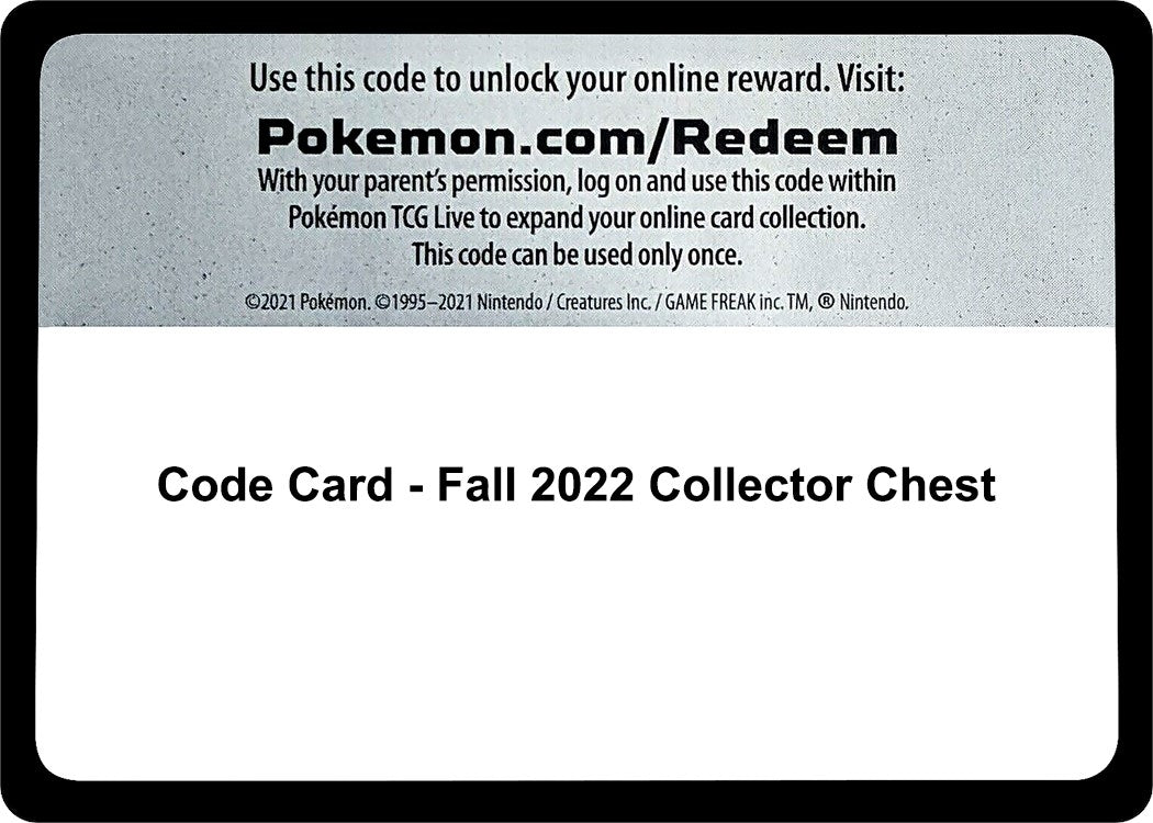 Image for Code Card - Fall 2022 Collector Chest - Pokemon