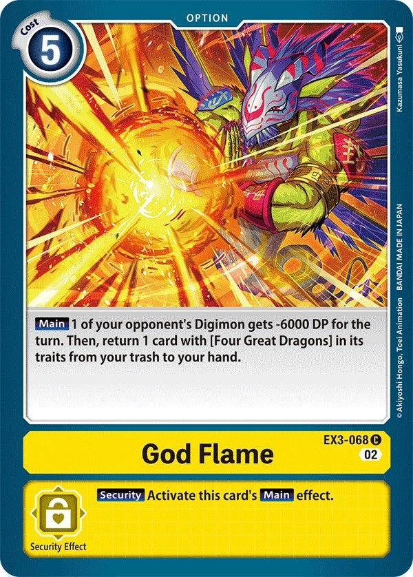 Image for God Flame - Digimon Card Game
