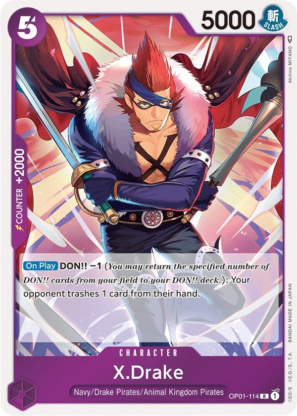 Image for X.Drake (114) - One Piece Card Game