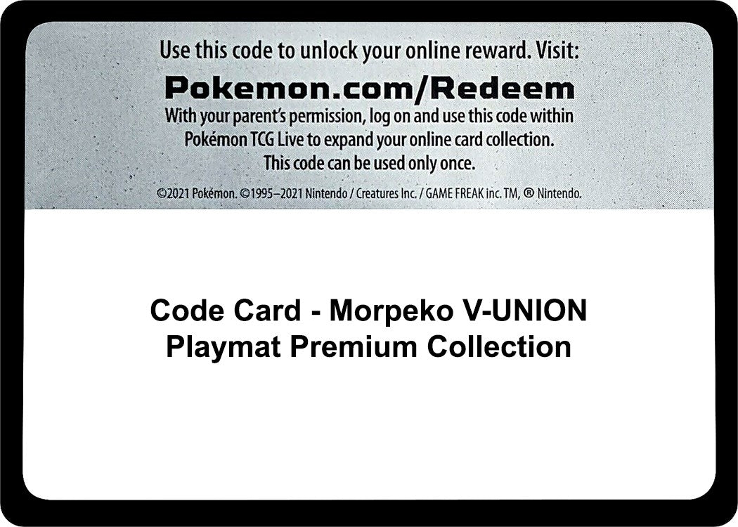 Image for Code Card - Morpeko V-UNION Playmat Premium Collection - Pokemon