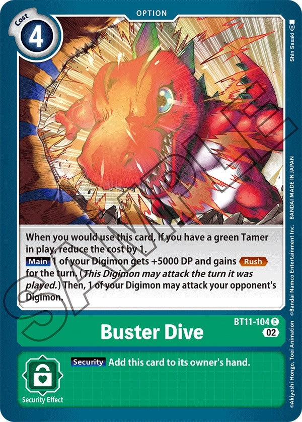 Image for Buster Dive - Digimon Card Game