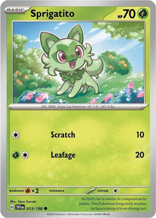 Image for Sprigatito - 013/198 (Mirage Holo) - Pokemon