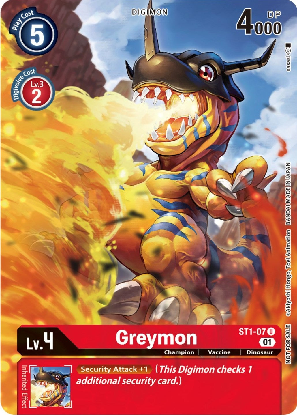 Image for Greymon - ST1-07 (Dimensional Phase Pre-Release) - Digimon Card Game