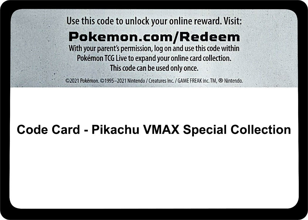 Image for Code Card - Pikachu VMAX Special Collection - Pokemon