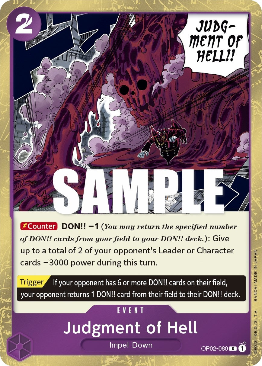 Image for Judgment of Hell - One Piece Card Game