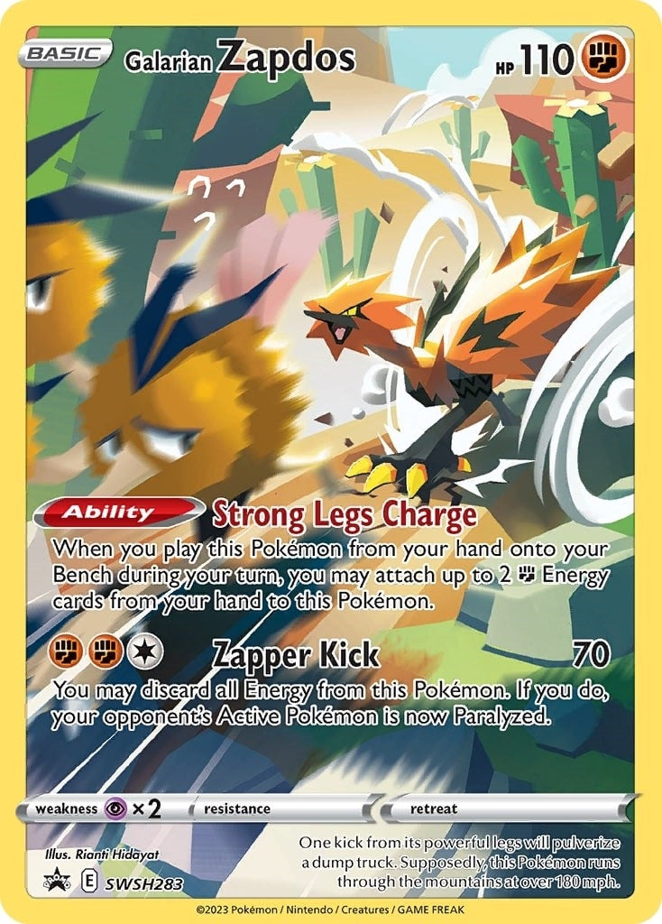 Image for Galarian Zapdos - SWSH283 - Pokemon