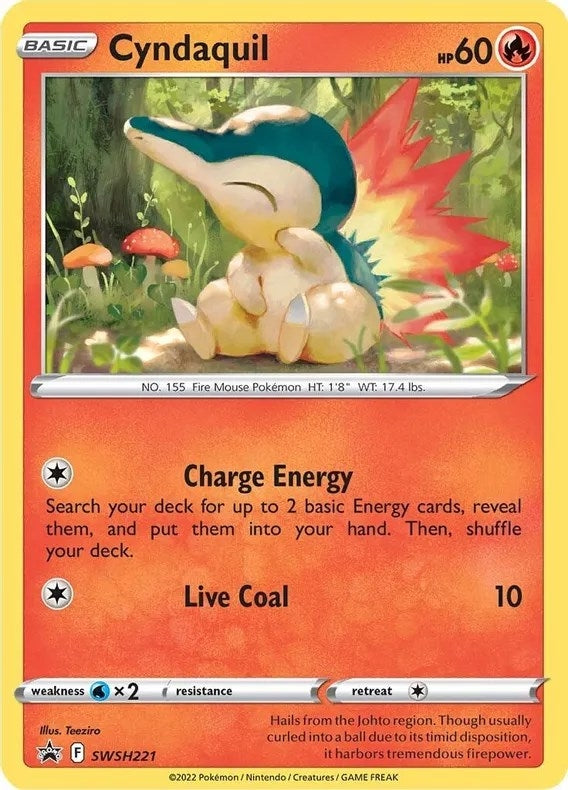 Image for Cyndaquil - SWSH221 (Cosmos Holo) - Pokemon