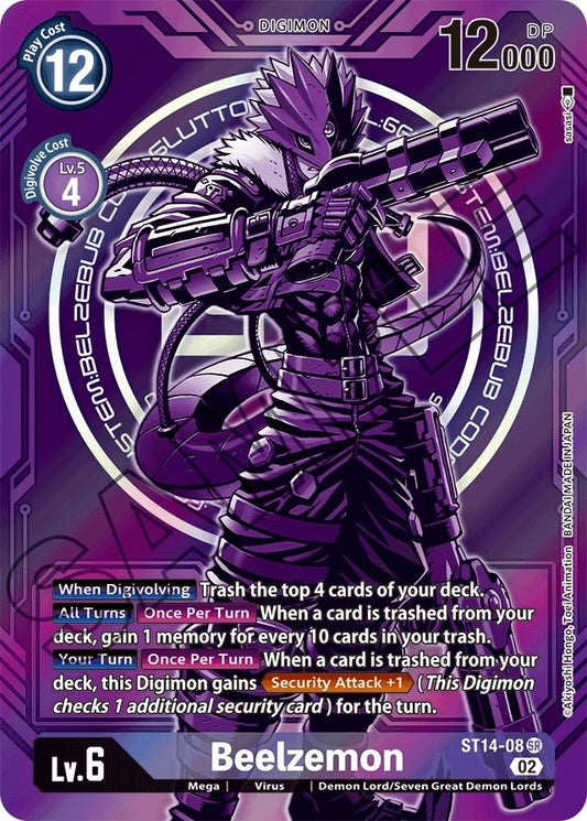 Image for Beelzemon - ST14-08 (Alternate Art) - Digimon Card Game