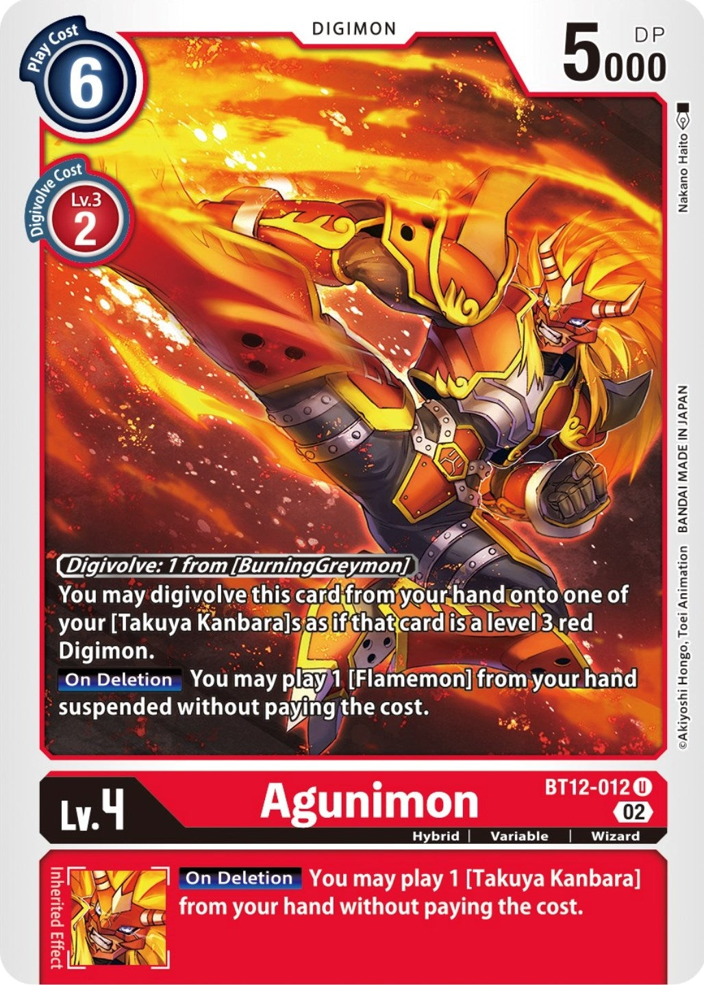 Image for Agunimon - Digimon Card Game