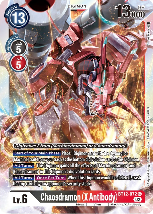 Image for Chaosdramon (X Antibody) - Digimon Card Game