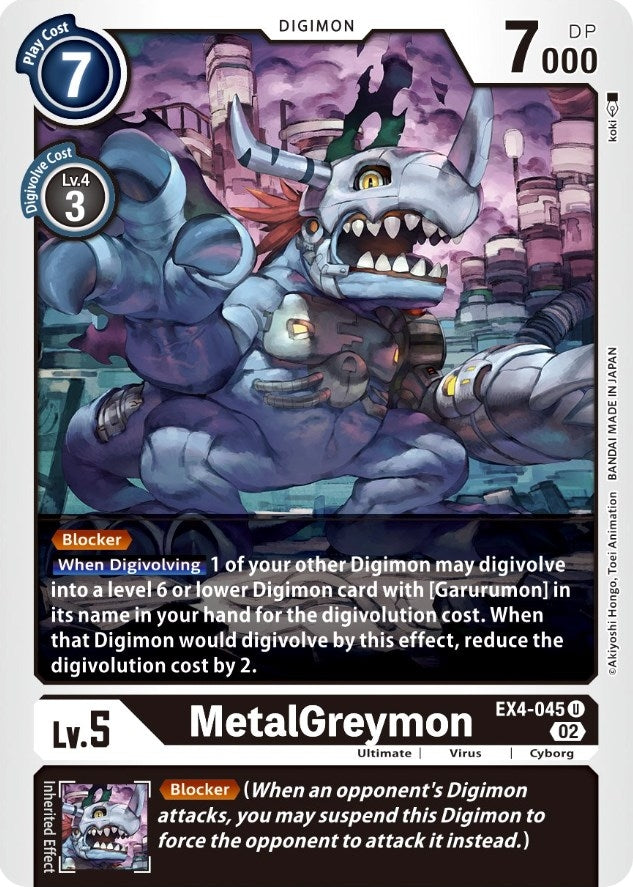 Image for MetalGreymon - EX4-045 - Digimon Card Game