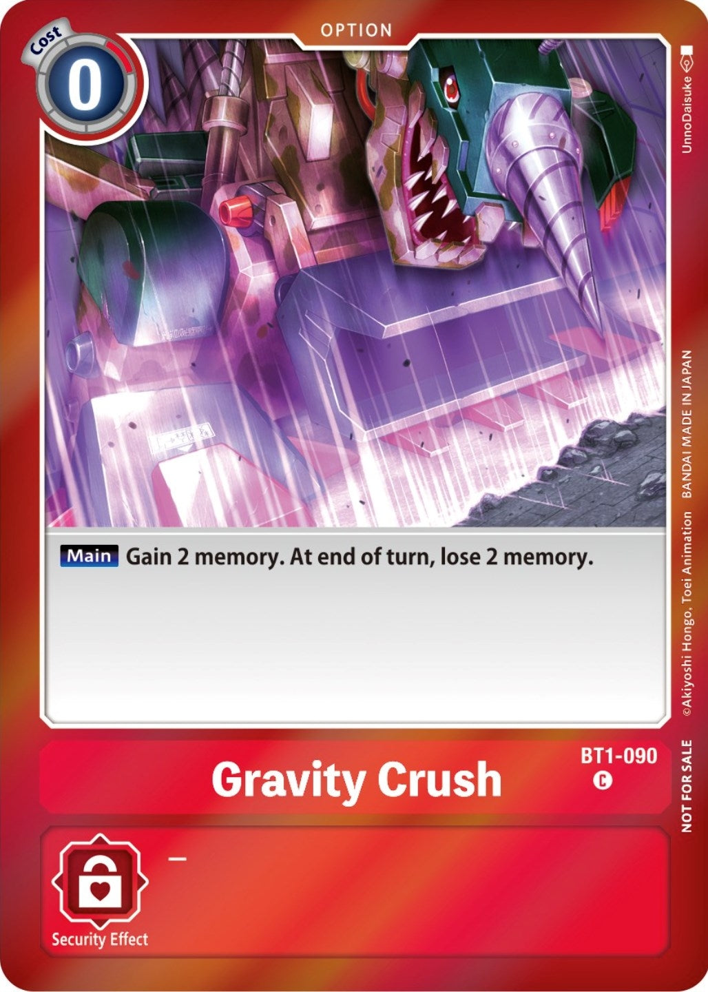 Image for Gravity Crush (Event Pack 5) - Digimon Card Game