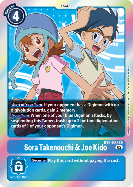Image for Sora Takenouchi & Joe Kido (Resurgence Booster Reprint) - Digimon Card Game