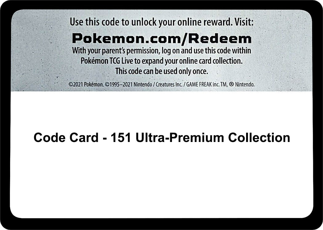 Image for Code Card - 151 Ultra-Premium Collection - Pokemon