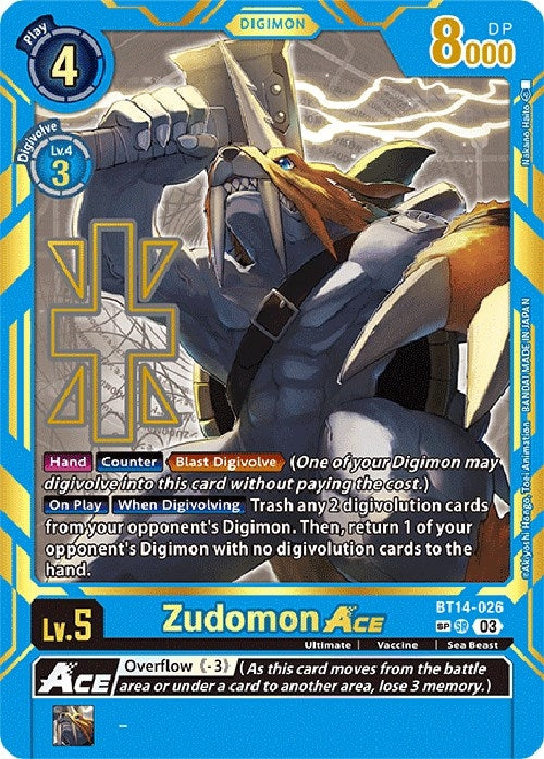 Image for Zudomon ACE (Special Rare) - Digimon Card Game